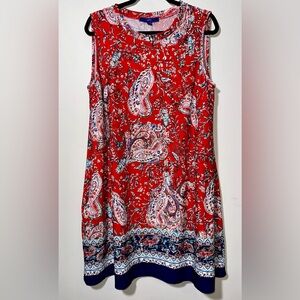 EUC APT. 9 Sleeveless‎ Paisley Dress - XL
